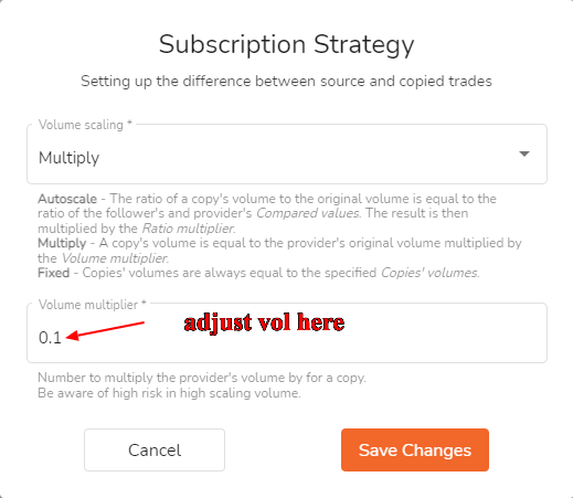 Multiplier volume